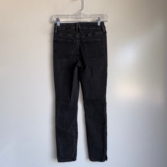 GOOD AMERICAN Skinny Jeans Size 0/25 Black Button Fly - Picture 3 of 10